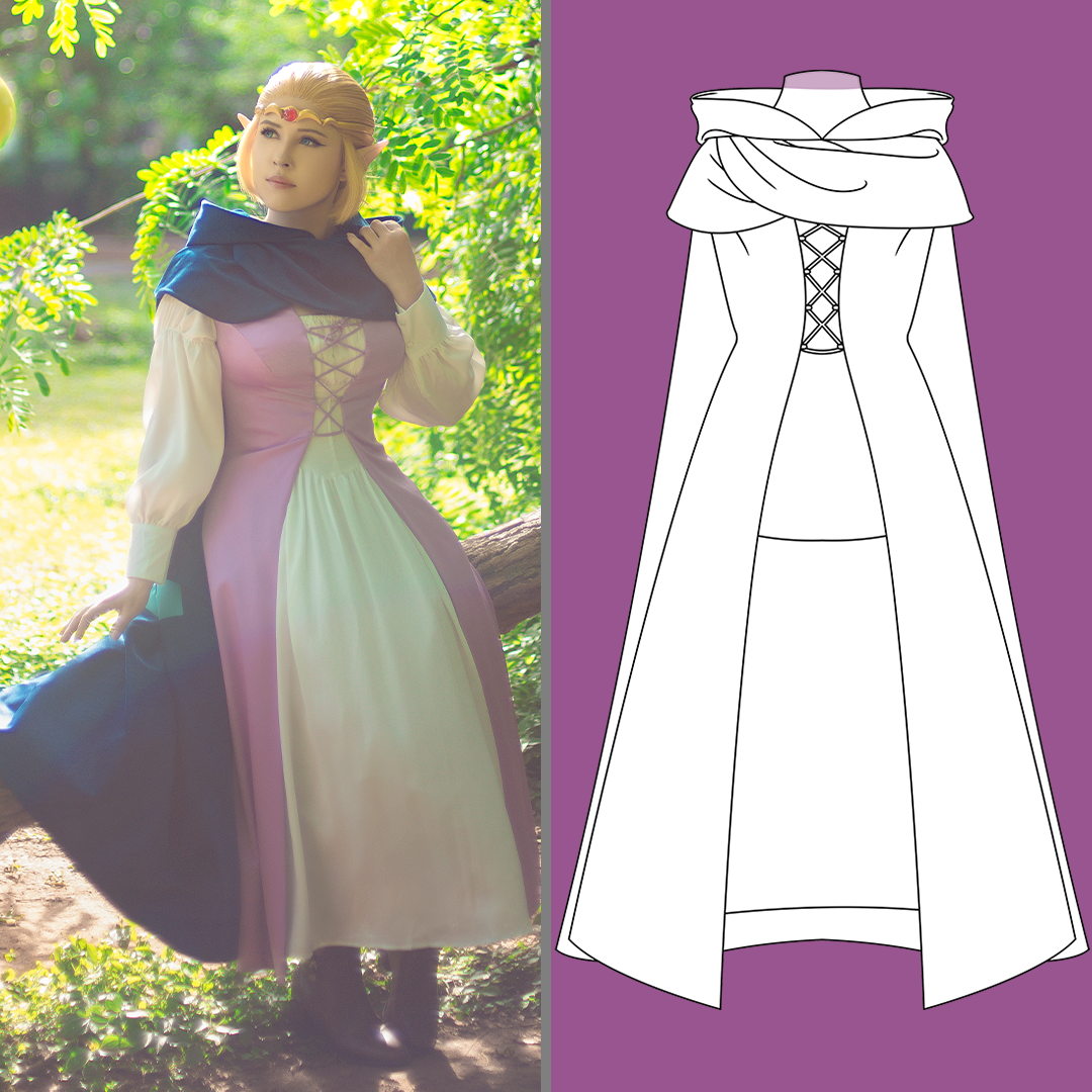 twilight princess zelda dress pattern Custom Twilight Princess Zelda Cosplay Costume from Legend of Zelda